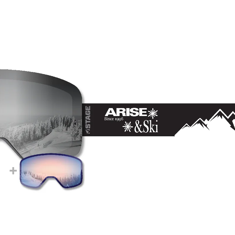 Arise & Ski Propnetic - Magnetic Ski Goggle + Bonus Lens