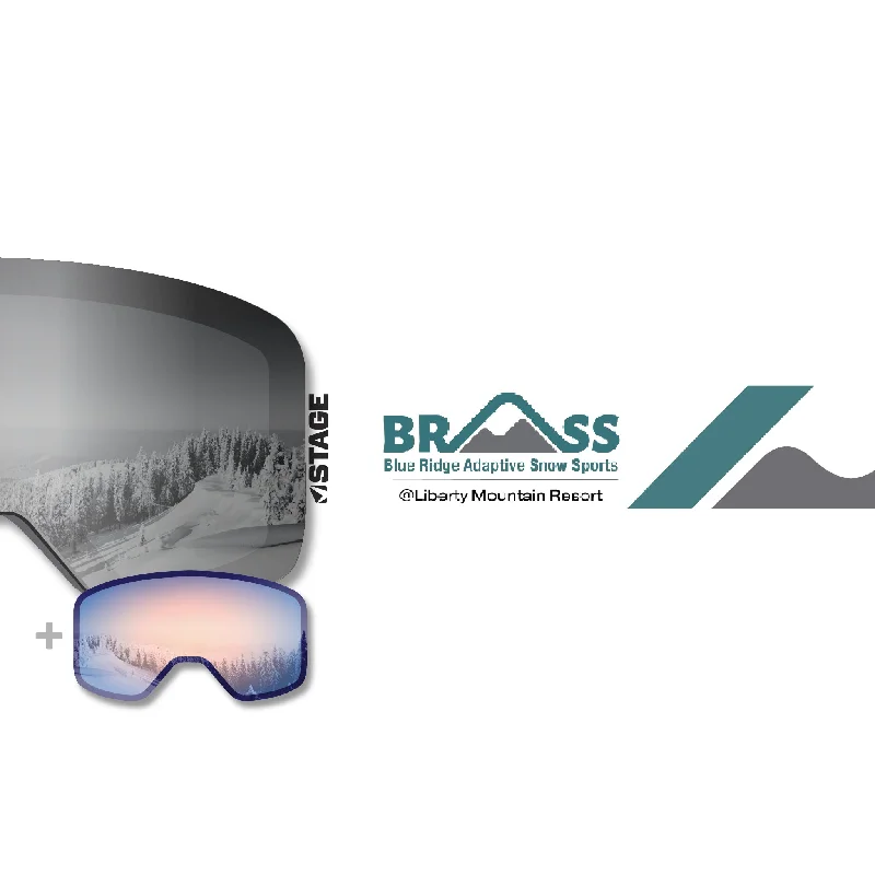 BRASS Propnetic - Magnetic Ski Goggle + Bonus Lens