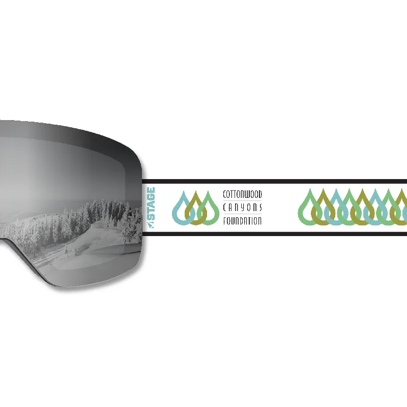 Cottonwood Canyons Foundation Frameless Prop Ski Goggle - Mirror Chrome Smoke Lens