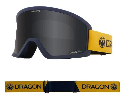 Dragon DX3 OTG Snow Goggles Low Bridge 2024 Block Shadow / Lumalens Dark Smoke