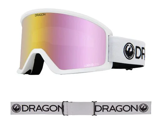 Dragon DX3 OTG Snow Goggles Low Bridge 2024 White / Lumalens Pink Ion