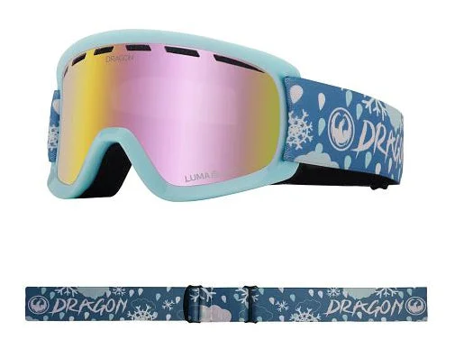 Dragon Lil D Snow Goggles Low Bridge 2024 Snow Dance / Lumalens Pink Ion