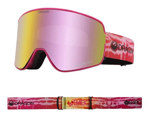 Dragon NFX2 Snow Goggles Low Bridge 2024 B4BC / Lumalens Pink Ion + Lumalens Dark Smoke