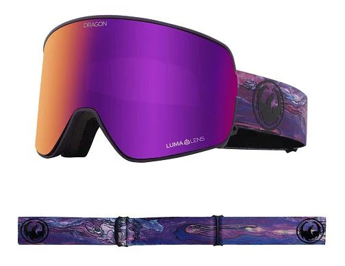 Dragon NFX2 Snow Goggles Low Bridge 2024 Chris Benchetler Sig 23 / Lumalens Purple Ion + Lumalens Amber