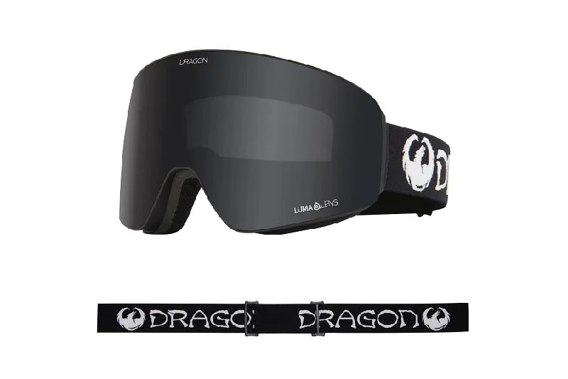 Dragon PXV Snow Goggles 2024 Classic Black / Lumalens Dark Smoke + Lumalens Light Rose