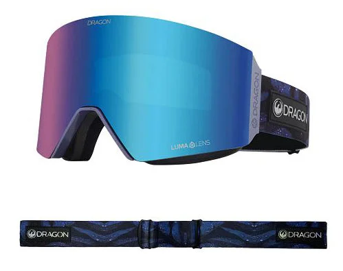 Dragon RVX MAG OTG Snow Goggles Low Bridge 2024 Shimmer / Lumalens Blue Ion + Lumalens Violet