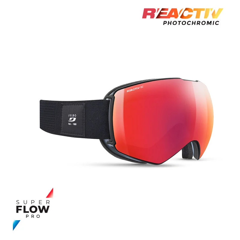 Black / Grey with REACTIV 1-3 High Contrast Red Mirror Lens