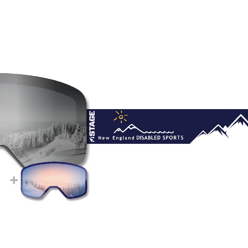 New England Disabled Sports Propnetic - Magnetic Ski Goggle + Bonus Lens