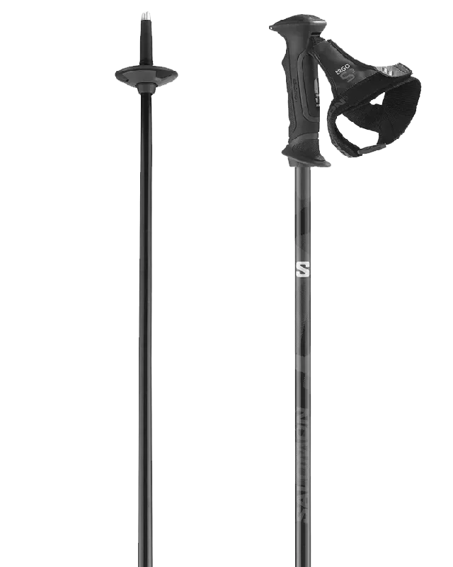 Salomon SC1 Ergo S3 Ski Poles (Pair) - Black - 2023