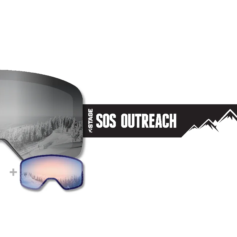 SOS Outreach Propnetic - Magnetic Ski Goggle + Bonus Lens