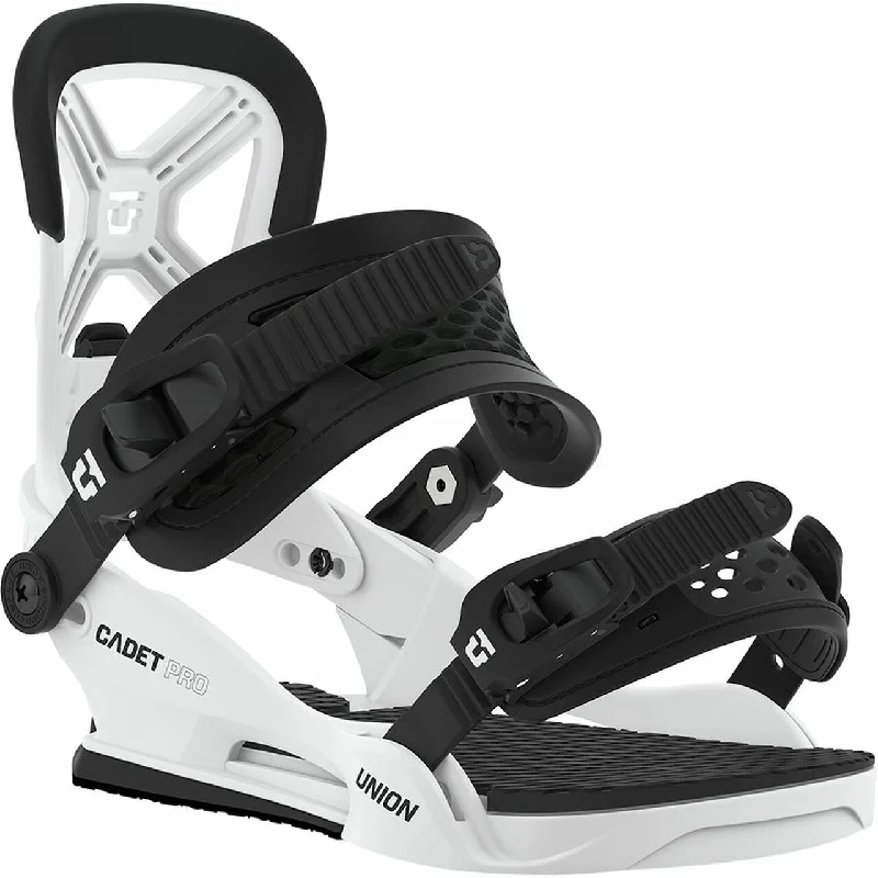 Union Cadet Pro Youth Snowboard Bindings White - Size M 5-8 Only - Sale