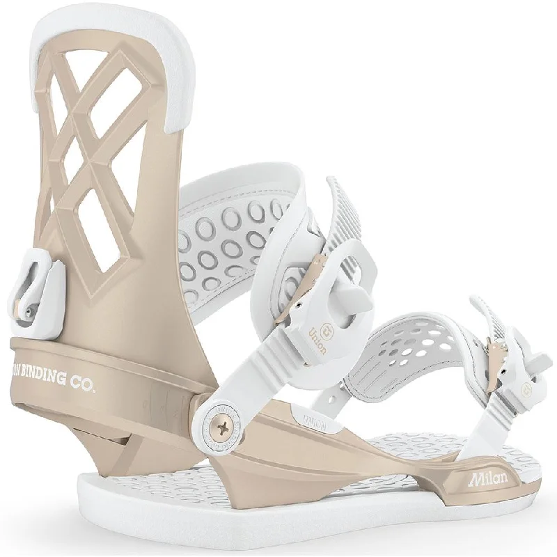 Union Milan Satin Gold Snowboard Bindings - Size Small 4-6.5 Only - Sale