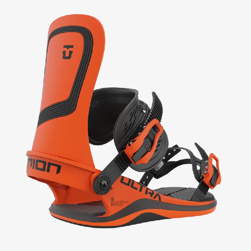 UNION Ultra Men's Reactive Dampening SNOWBOARD BINDINGS 2023 - Orange - Size Small Only - Sale