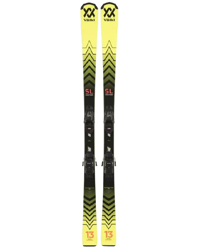 Volkl Racetiger Jr Pro Snow Skis + Marker 7.0 VMotion Jr Bindings - 2024